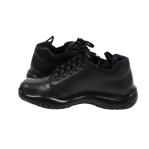 Prada Men Vintage AW99 Chunky Derby US8 UK7 Black Leather Square Toe Platform - Picture 9 of 11